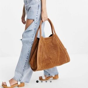 Suede Tote